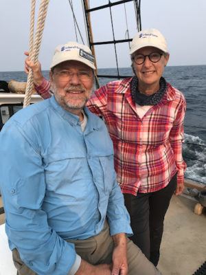 volunteers on ship